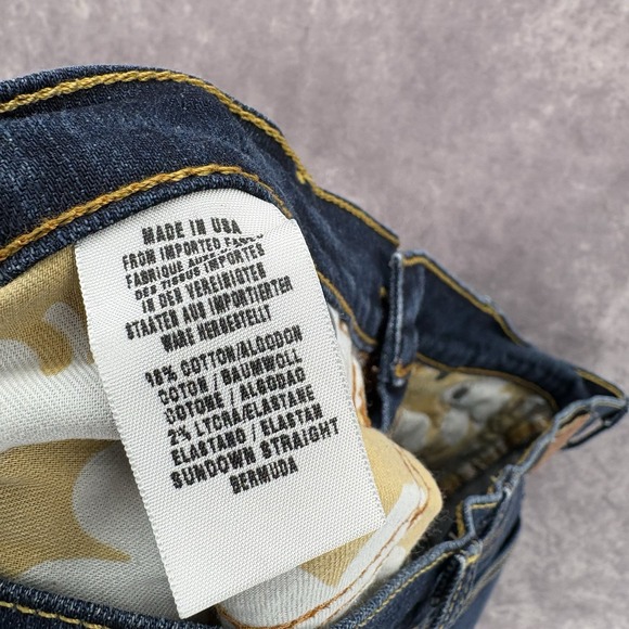 Lucky‎ Brand Shorts Womens 12 31 Bermuda Blue Made In Usa - Picture 5 of 6